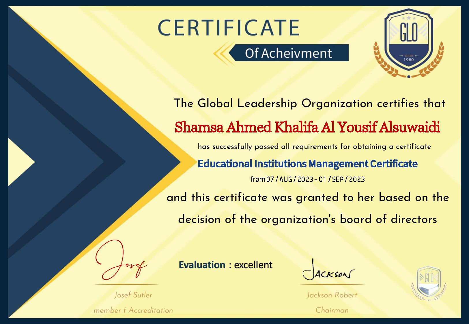 Shamsa Ahmed Khalifa Al Yousif Alsuwaidi
